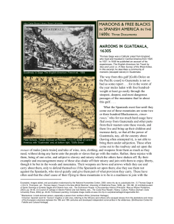 Maroons and free blacks in Spanish America, 1600s