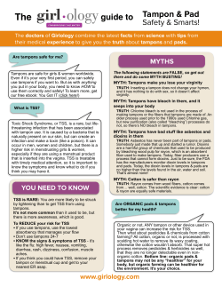 tampon safety one pager