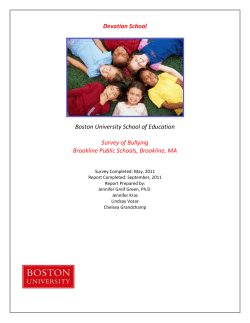 Devotion School Bullying Survey Report