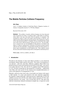 The Mobile Particles Collision Frequency