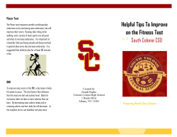 Helpful Tips for to Improve on the Fitness Test