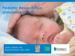 Pediatric Resuscitation (simulation infant)