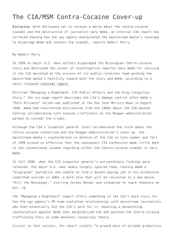 The CIA/MSM Contra-Cocaine Cover-up