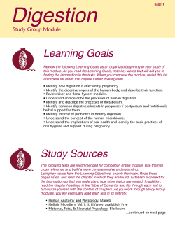Digestion - National Midwifery Institute