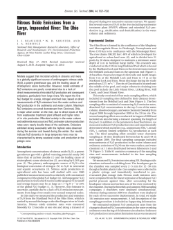 Nitrous Oxide Emissions from a Large, Impounded River: The Ohio