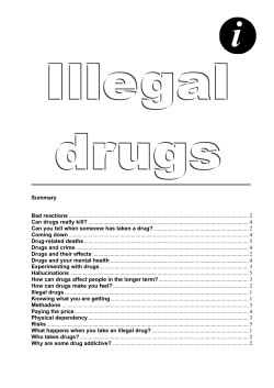 Illegal drugs.