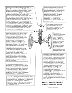 the stanley engine - Stanley Steam Cars