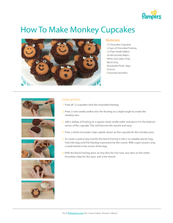 How To Make Monkey Cupcakes