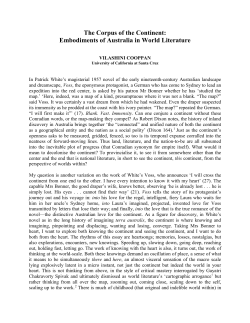The Corpus of the Continent - Sydney Open Journals online