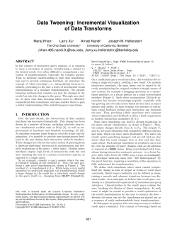 Data Tweening: Incremental Visualization of Data Transforms