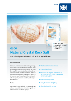 Natural crystal rock salt - esco