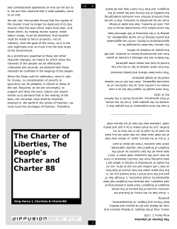 The Charter of Liberties, The People`s