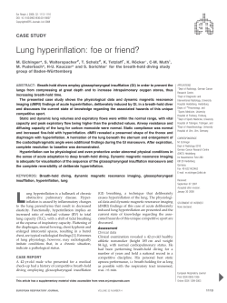 Lung hyperinflation: foe or friend?