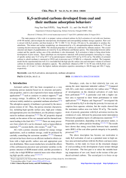 K2S-activated carbons developed from coal and their methane