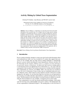 Activity Mining by Global Trace Segmentation