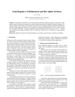Semi-Regular 4–8 Refinement and Box Spline - Visgraf