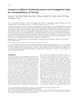 Lumpers or splitters? Evaluating recovery and