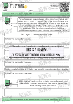 Activity worksheet - Preview