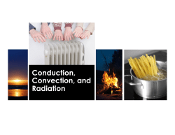 6th Mon-Wed Conduction, Convection, and Radiation