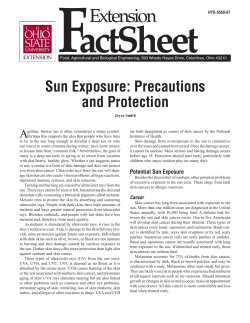 Sun Exposure - University of Tennessee Extension