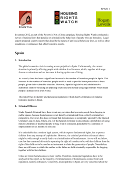 Spain - Housing Rights Watch
