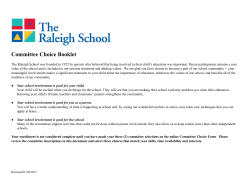 2017-2018 Committee Choice Booklet - Google Docs