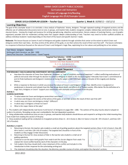 GRADE 10 ELA EXEMPLAR LESSON &ndash; Teacher Copy