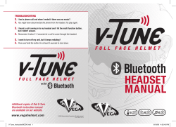 headset manual - HelmetCountry.com