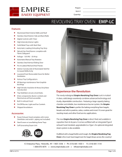 revolving tray oven emp-lc