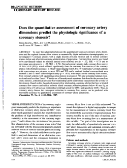 Does the quantitative assessment of coronary artery