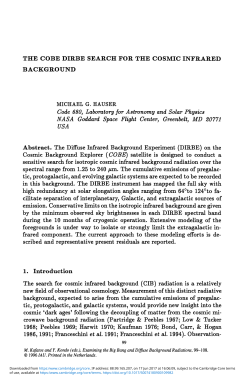 THE COBE DIRBE SEARCH FOR THE COSMIC INFRARED