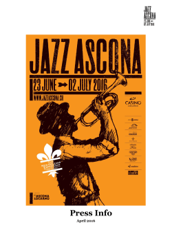 Press Info - JazzAscona