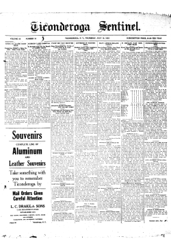 Souvenirs - NYS Historic Newspapers