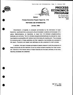pesticides and intermediates, supp. d