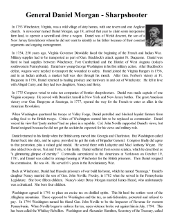 General Daniel Morgan