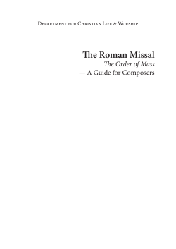 The Roman Missal