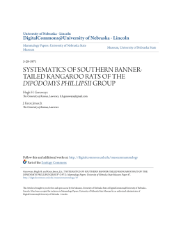systematics of southern banner-tailed kangaroo rats of the