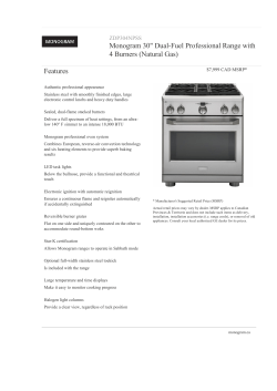 Monogram&reg; 30" Dual-Fuel Professional Range Monogram&reg; 30