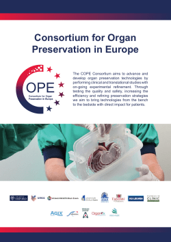Consortium for Organ Preservation in Europe - COPE