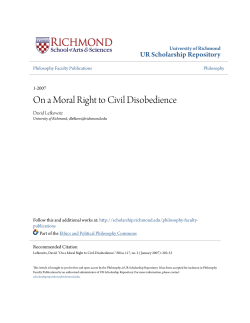 On a Moral Right to Civil Disobedience