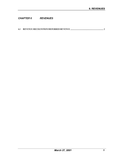 revenue recognition/deferred revenue