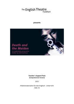 Death and the Maiden - English Theatre Frankfurt