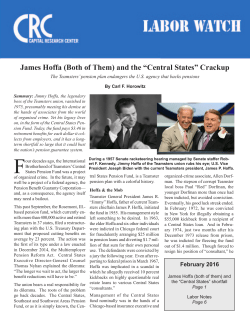 James Hoffa (Both of Them) and the &ldquo;Central States&rdquo;