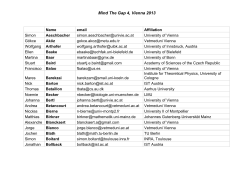 Mind The Gap 4, Vienna 2013