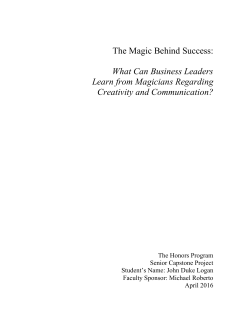 The Magic Behind Success: What Can Business Leaders Learn from