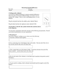 Measuring potential differences