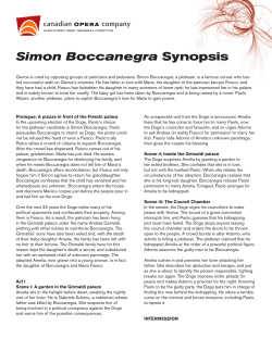 Simon Boccanegra Synopsis