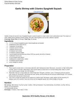 Garlic Shrimp with Cilantro Spaghetti Squash