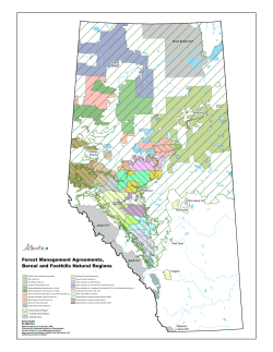 Forest Management Agreements, Boreal and Foothills Natural