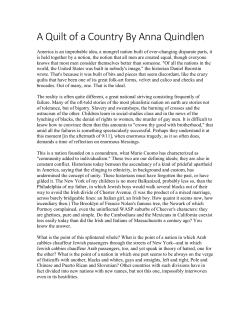 A Quilt of a Country By Anna Quindlen